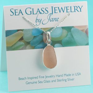 Precious Pink Sea Glass Pendant