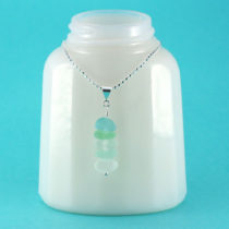 Sea Glass Necklace Stack of Colors. Genuine Sea Glass. Sterling Silver. Ready for Fast, Free Shipping