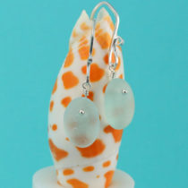 Sea Foam Green Sea Glass Earrings. Genuine Sea Glass. Sterling Silver. Ready for Fast, Free Shipping.