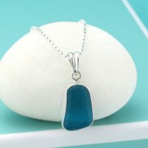 Truly Turquoise Sea Glass Bezel Set Pendant. Genuine Sea Glass. Sterling Silver. Ready for Gifting. Free Shipping.