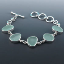 Soothing Sea Foam Green Sea Glass Bracelet