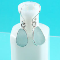 Alluring Aqua Bezel Set Earrings