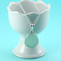 Surreal Sea Foam Sea Glass Pendant