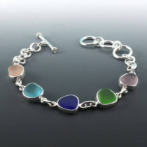 Five Colors Sea Glass Bracelet