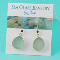 Saucy Sea Foam Sea Glass Earrings