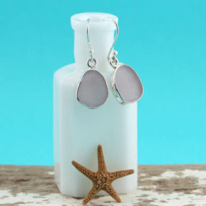 Luscious Lavender Sea Glass Earrings