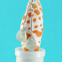 Snazzy Sea Foam Sea Glass Earrings