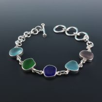 Sea Glass Bracelet of Many Colors