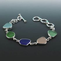 Sea Glass Bracelet of Many Colors