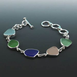 Sea Glass Bracelet of Many Colors