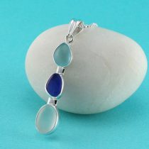 Cascade of Colors Sea Glass Pendant