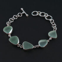 Superb Sea Foam Sea Glass Bracelet