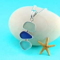 Quirky Threesome Sea Glass Pendant