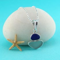 Small Two Piece Sea Glass Pendant