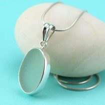 Sea Foam Green Sea Glass Pendant/Necklace