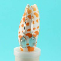 Sweet & Sassy Aqua Sea Glass Earrings