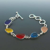 Sea Glass Brights Bezel Set Bracelet