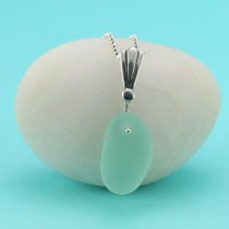 Nature Shaped Sea Foam Sea Glass Pendant
