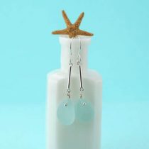 Alluring Pale Aqua Sea Glass Earrings