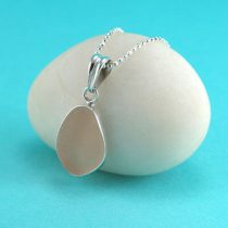 Pretty In Pink Sea Glass Bezel Set Pendant