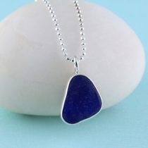 #3 Sweet Cobalt Blue Sea Glass Mini Pendant