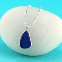#5 Sweet Cobalt Blue Sea Glass Mini Pendant
