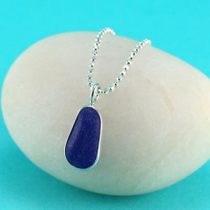 #4 Sweet Cobalt Blue Sea Glass Mini Pendant