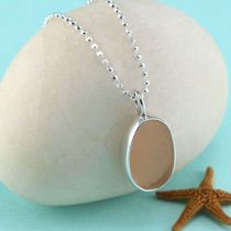 Small Pink Sea Glass Pendant