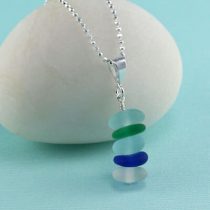 Lovely Sea Glass Stack Pendant