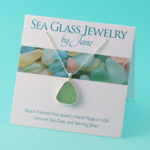 Ocean Green Sea Glass Pendant