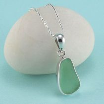 Peridot Sea Glass Sea Glass Pendant