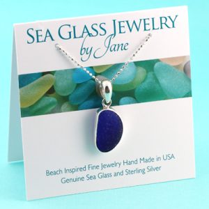 Blissful Blue Sea Glass Pendant
