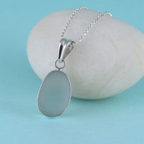 Sweet Gray Sea Glass Pendant