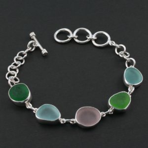 Potpourri of Colors Sea Glass Bracelet