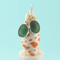 Tantalizing Teal Sea Glass Earrings