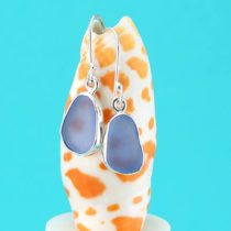 So Pretty Cornflower Blue Sea Glass Earrings