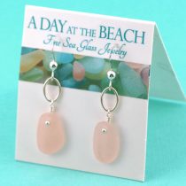 Precious Pink Sea Glass Earrings