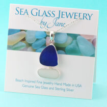Classic Sea Glass Sailboat Pendant