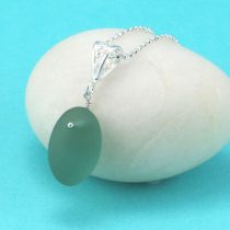 Gorgeous Teal Sea Glass Pendant