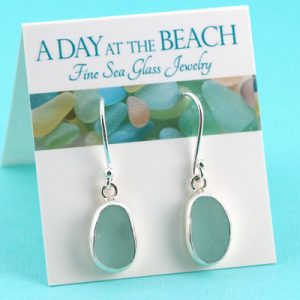 Gorgeous Aqua Sea Glass Earrings