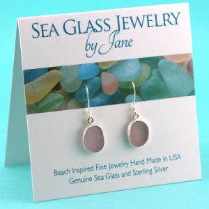Lovely Lavender Sea Glass Earrings
