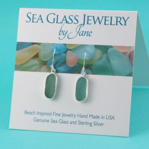 Perfect Aqua Sea Glass Earrings