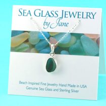 Teal-&-White-Multi-Sea-Glass-Pendant