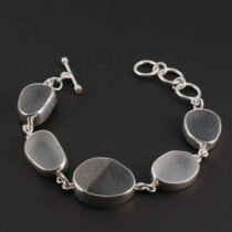 Spectacular Shades of Gray Sea Glass Bracelet