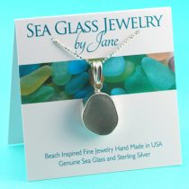 Gorgeous Gray Sea Glass Pendant