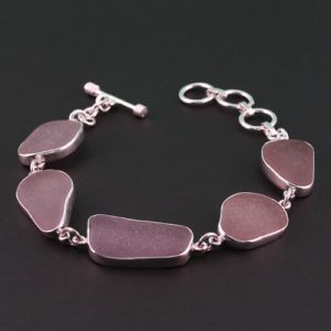 Lovely Lavender Sea Glass Bracelet