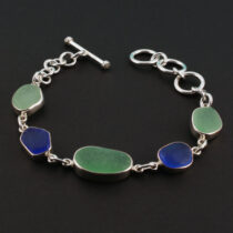 Ocean & Sky Sea Glass Bracelet