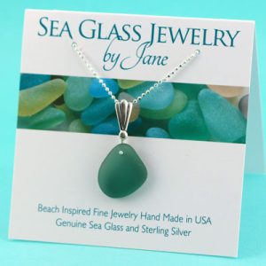 Tantalizing Teal Sea Glass Pendant
