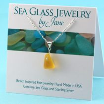 Tiny-Lemon-Yellow-Sea-Glass-Pendant