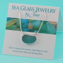 Spectacular Aqua Teal Sea Glass Pendant